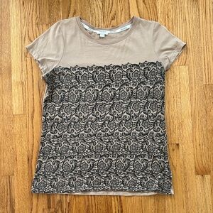 Lace print t shirt size large